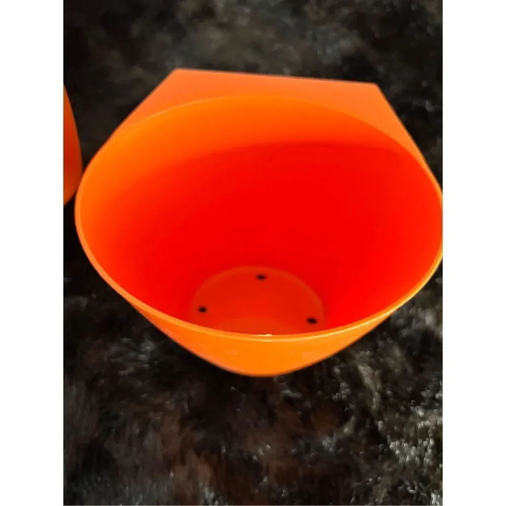 New ikea orange planters gardening flowers